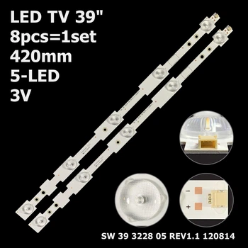 LED підсвітка TV 39" 5led 420мм 3V 9E320W SW 39 3228 05 REV1.1 0 SW 39 3228 05 REV1.1 120814 8pcs=1set