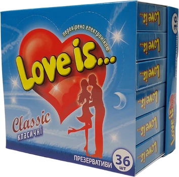 Презервативи Love is... Classic з ароматом ванілі 36 шт (ROZ6400229260)