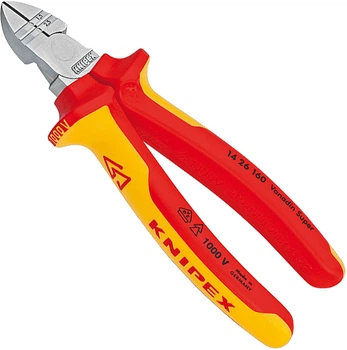 Кусачки бічні Knipex для видалення ізоляції 160 мм (14 26 160)