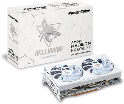 Видеокарта AMD Radeon RX 6650 XT 8GB GDDR6 Hellhound Spectral White PowerColor (AXRX 6650 XT 8GBD6-3DHLV2/OC)