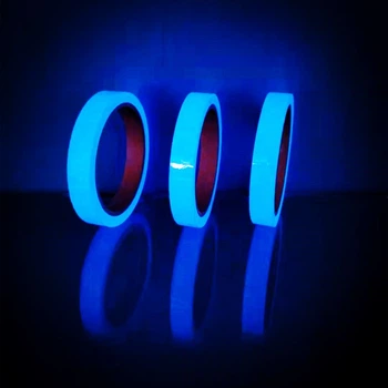 Лента люминесцентная самоклеющаяся 1 cm x 3 m Blue MV7P4K