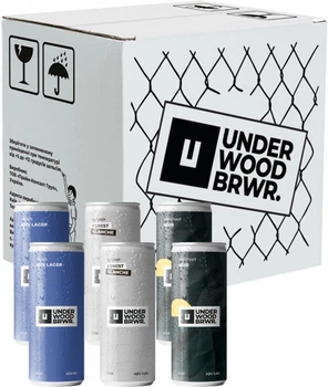 Упаковка пива Underwood Brewery «Класичний» нефільтроване 0.33 л х 6 шт. (4820224360423)