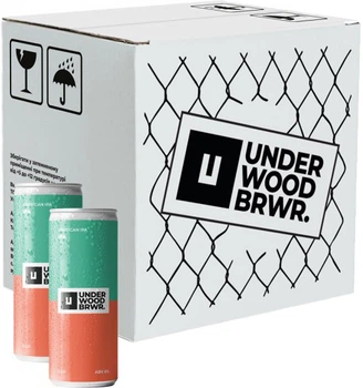 Упаковка пива Underwood Brewery IPA світле нефільтроване 6% 0.33 л х 6 шт. (4820224360461)