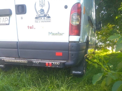 Бризковики з поглибленням (2 шт, гума) для Renault Master 1998-2010 рр rnt-666