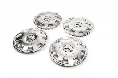 Колпаки из нержавейки Лепестки (1-катковый, 4 шт) для Volkswagen Crafter 2006-2016 гг