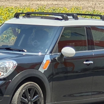 Перемычка на интегрированные рейлинги (2 шт, под ключ) Черный для Mini Countryman R60 2010-2017 гг