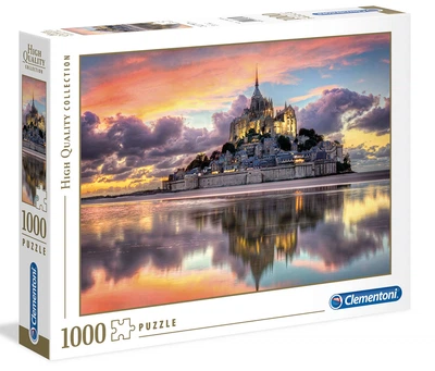 Пазли Clementoni - Магічний Ле Мон Сен Мішель, Нормандія, Франція, 1000 елементів (39367)