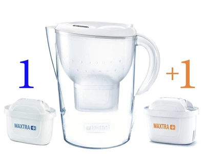 Фильтр-кувшин для воды BRITA Marella XL Memo MX 3.5 л. с 2-мя картриджами Brita Maxtra+ (белый)