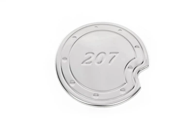 Накладка на лючок бензобака (нерж.) для Peugeot 207 2006-2014 рр