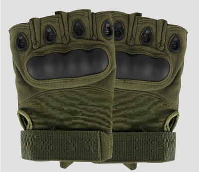 Тактичні рукавички з відкритими пальцями ASC BL-X12 Хакі XL