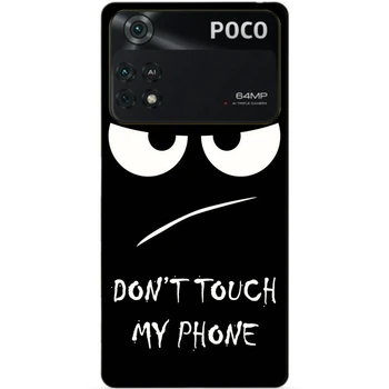Силиконовый бампер чехол Candy для Xiaomi Poco M4 Pro 4G с рисунком Глаза