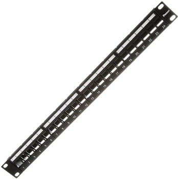 Патч-панель Panduit под 24 модуля Keystone 1U 19 дюймов (KP24WSBL)