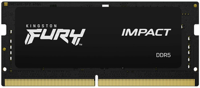 Оперативная память Kingston Fury SODIMM DDR5-4800 8192MB PC5-38400 Impact Black (KF548S38IB-8)