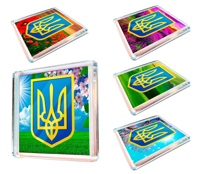 Магниты на холодильник , 5 штук, Apriori , Герб Украины