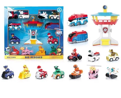 Игровой набор Dog Paw Patrol Щенячий патруль 12 шт с Спасательной станцией