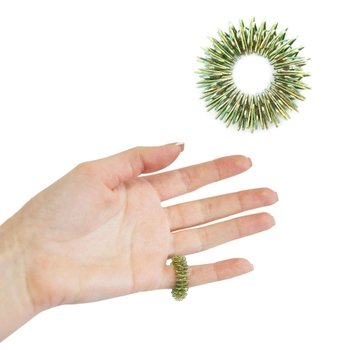 Массажер Су Джок кольцо маленькое №1 (9 мм), пружинный массажер для пальцев рук (1009841-Gray-26)