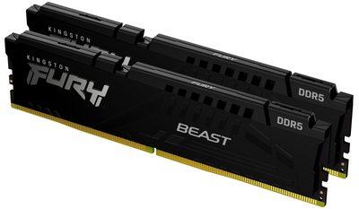 Оперативна пам'ять Kingston Fury DDR5-5600 16384MB PC5-44800 (Kit of 2x8192) Beast AM5 Black (KF556C36BBEK2-16)