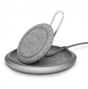 Беспроводная зарядка Moshi Lounge Q Wireless Charging Stand, Nordic Gray (99MO022218)