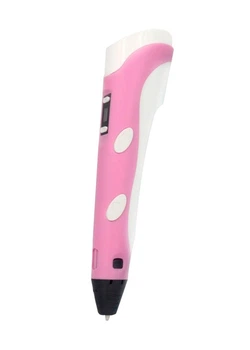 3D ручка 3D Pen-2 с LCD дисплеем Розовая