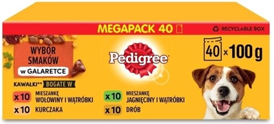 Вологий корм Pedigree Adult mix of flavors 40 x 100 г (5900951267833)