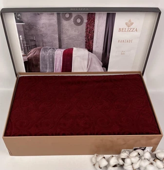 Простынь махровая Belizza Hanzade 200х220 Bordo