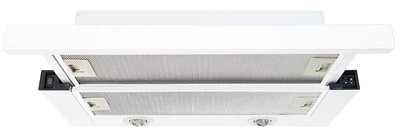 Вытяжка Luxor Fantom 2 мотора 1000 м3 F 60 White Glass LED + гофротруба в комплекте белое стекло