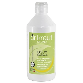 Живильна олія для масажу з мигдалем Dr.Kraut Massage Oil Nourishing with Almond Oil 500 мл