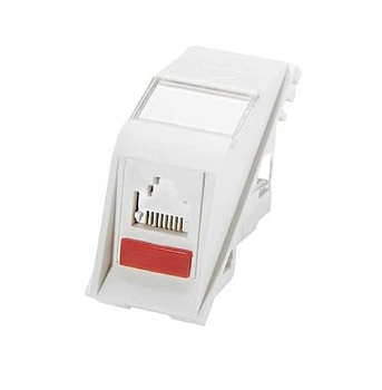 Модуль Molex Euromod MEU-00056-02 50х25/1хRJ45/UTP/6 угловой Белый