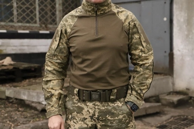 Тактична сорочка. Чоловіча бойова сорочка, убакс (UBACS) з довгим рукавом розмір 52 (BEZ-2210)