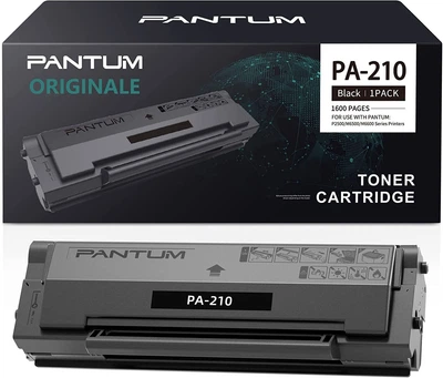 Запасной тонер-картридж PANTUM PA-210, количество до 1600 страниц, для лазерных принтеров PANTUM P2500W P2502W P2508W M6500W M6500NW M6550NW M6558NW M6600NW M6608NW (черный, 1 шт.)