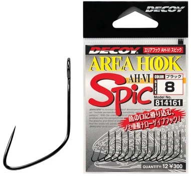 Крючок Decoy AH-6 Area Hook VI Spic #08 (12 шт / уп)