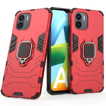 Чехол Iron Ring для Xiaomi Redmi A1 бампер противоударный с подставкой Red