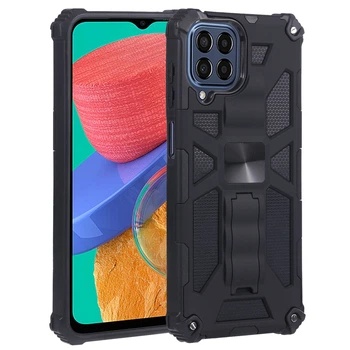 Чехол Shockproof Shield для Samsung Galaxy M33 / M336 бампер противоударный с подставкой Black