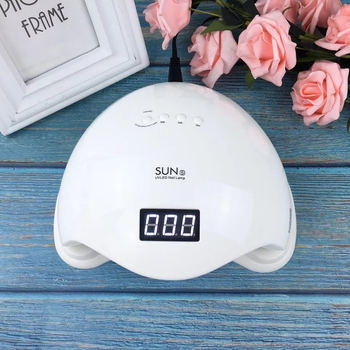 Профессиональная UV/LED лампа SUN 5 для сушки гель-лака, 48 Вт. Белая