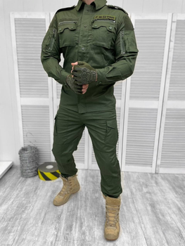 Тактичний військовий костюм M16 ( Рубашка + Штани ), Камуфляж: Олива, Розмір: XXXL