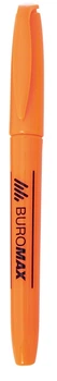 Маркер текстовый Buromax клиновидный 1 шт 2-4 мм оранжевый (BM.8903-11)