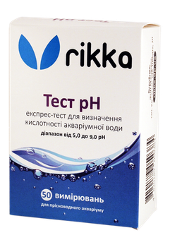 Тест для аквариумной воды pH 5.0–9.0 Rikka 50 измерений