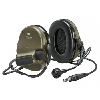 Професійні Горизонтальні Активні Тактичні Навушники Peltor ComTac VI NIB Headset Олива (MT20H682BB-86N) з 1 Аудіовиходом J11 (NATO)