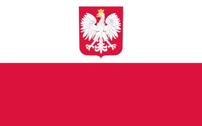 Флаг Польши с гербом 150х100 см PromoZP