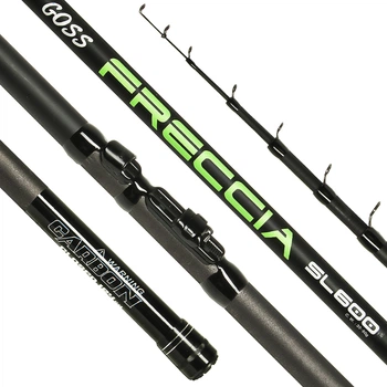 Удочка для бокового кивка телескопическая Goss Freccia Professional 6 метров карбон с кольцами тест 30-60 быстрый строй