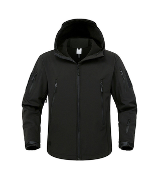 Куртка / вітровка тактична Softshell black (чорний) софтшелл Розмір XXL