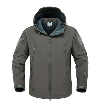 Куртка / вітровка тактична Softshell grey (сірий) софтшелл Розмір XXL