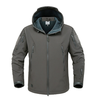 Куртка / ветровка тактическая Softshell grey (серый) софтшелл Размер XXL