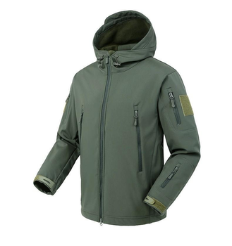 Куртка / вітровка тактична Softshell olive (олива) софтшелл Розмір XXL