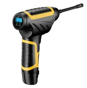 Аккумуляторный насос для велосипеда/автомобиля универсальный Rechargeable 12 В 2200 мАч Черно-желтый Q3-C