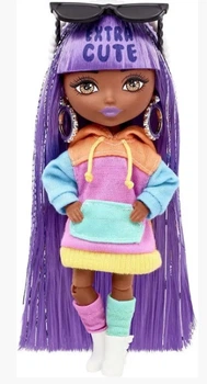 Лялька Барбі Mattel Міні Екстра Лавандова леді Barbie Extra Minis Doll 7 HJK66