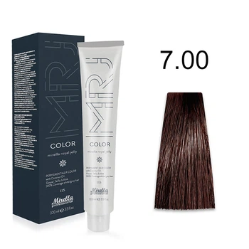 Краска для волосся 7.00 інтенсивний блондин Royal Jelly Color Mirella, 100 мл