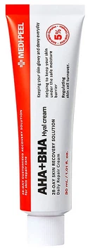 Крем-пилинг для лица восстанавливающий с кислотами - MEDI-PEEL AHA BHA 28 Days Hyal Cream 30ml (1138886-104038)