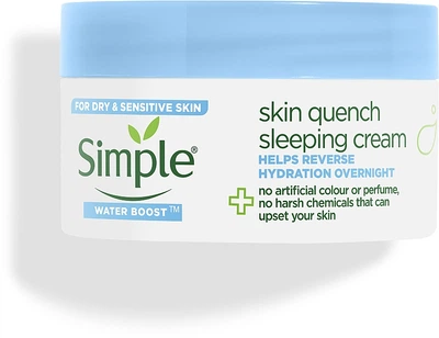 Успокаивающий ночной крем - Simple Water Boost Skin Quench Sleeing Cream 50ml (1141841-106184)