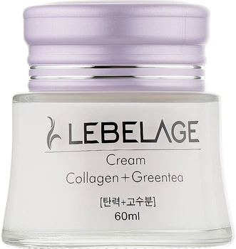 Зволожуючий та поживний крем з колагеном та зеленим чаєм - Lebelage Collagen+Green Tea Moisture Cream 70ml (851031-20805265)